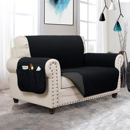 Couch Cover Furniture Protector With Side Pockets And Back Straps Reversible Colors Fall 2025 Pet Friendly