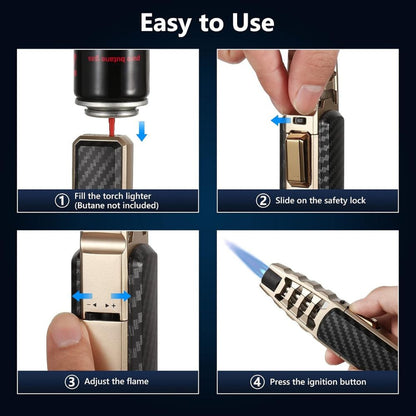 Windproof Torch Lighter Culinary Torch Fall 2025 Gift