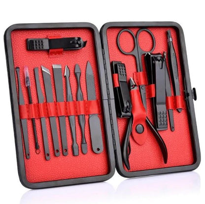 Manicure Set Stainless Steel Professional Nail Kit With Travel Case Holiday Gift 2025