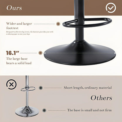 2 Pack Modern Ergonomic Swivel Bar Stools