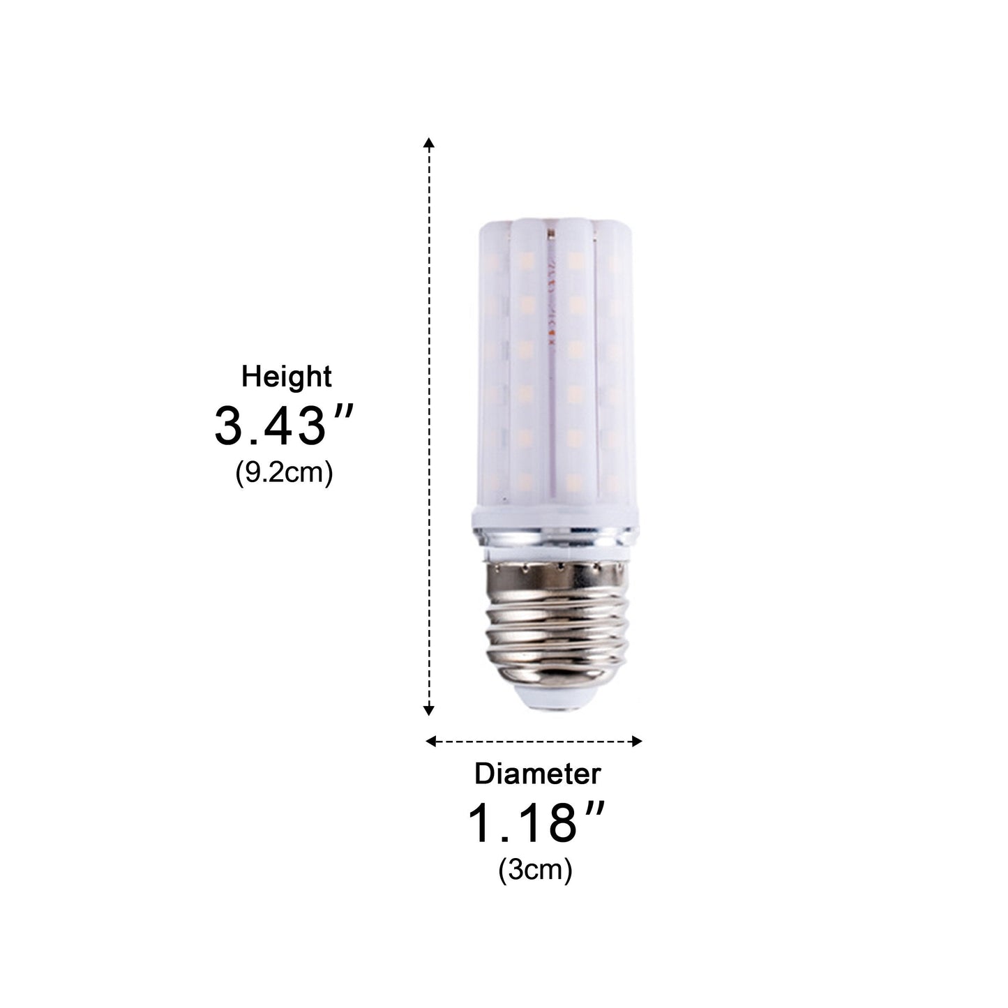 2 pcs  E26/E12 3 Color Modes LED Light Bulbs