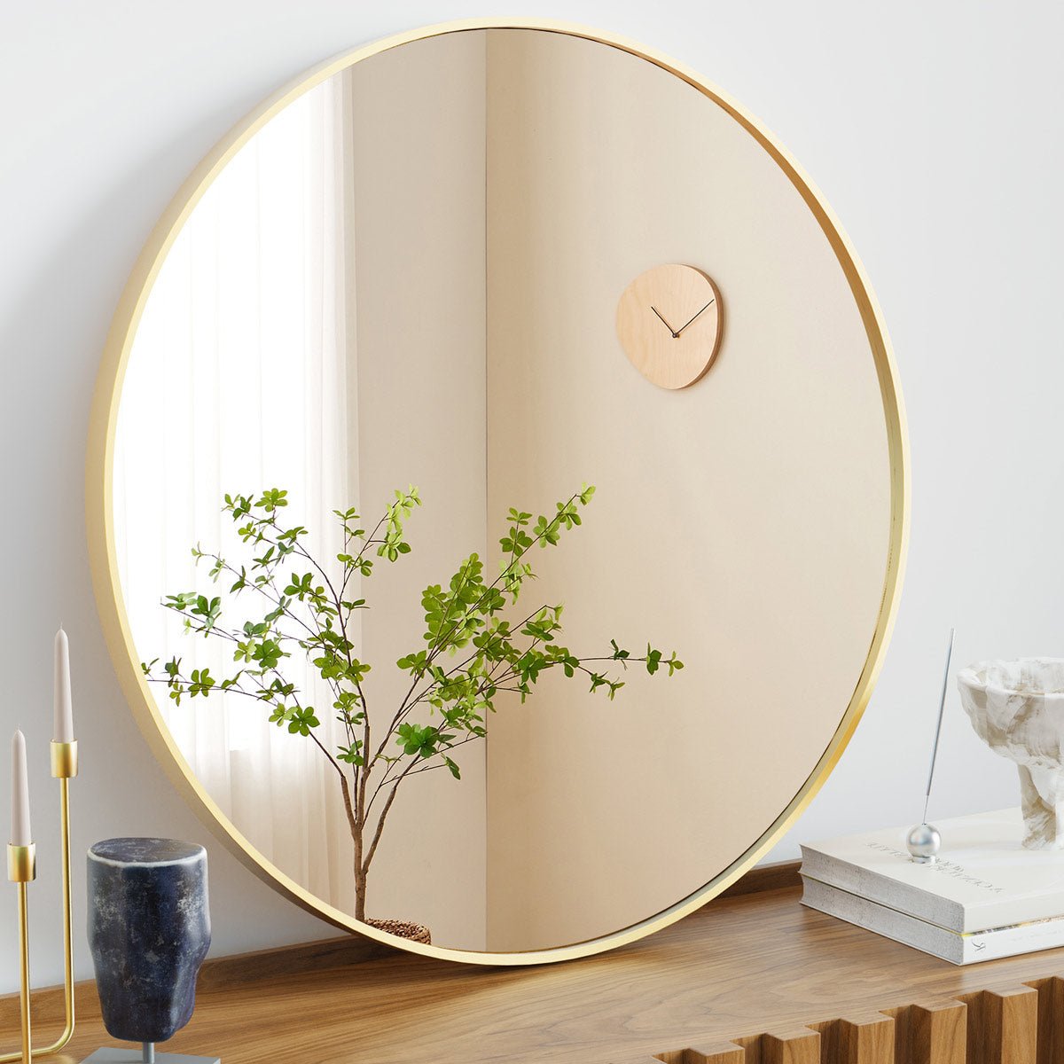 20 inch Round High - definition Wall Makeup Mirror Vanity Mirrors - Flare Shack