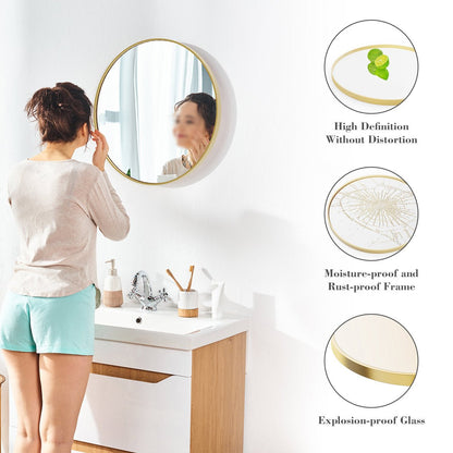 20 inch Round High-definition Wall Makeup Mirror Vanity Mirrors
