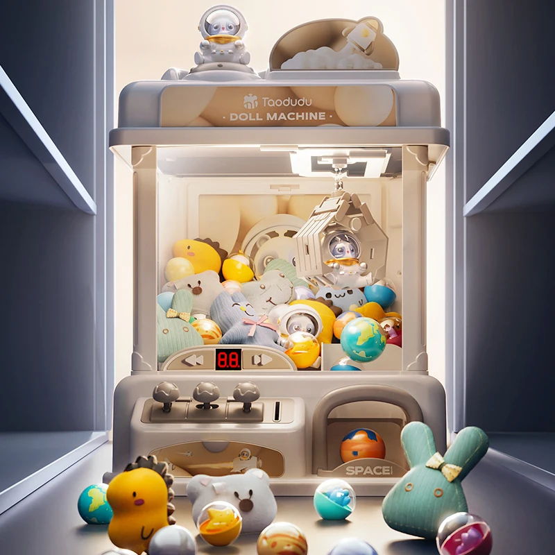 Pro Kit Coin Operated Mini Claw Machine for Kids Arcade Game with Plush Prizes