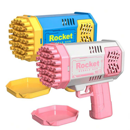 Electric 40-Hole Bubble Blaster Toy - Handheld Outdoor Fun for Kids, No Batteries or Bubble Solution Needed