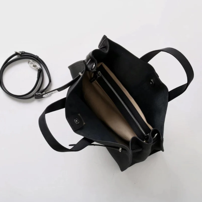 Soft & Structured Women’s Crossbody Bag - Top-Handle Silhouette, Pebbled Cowhide Leather, For Everyday Urban Use