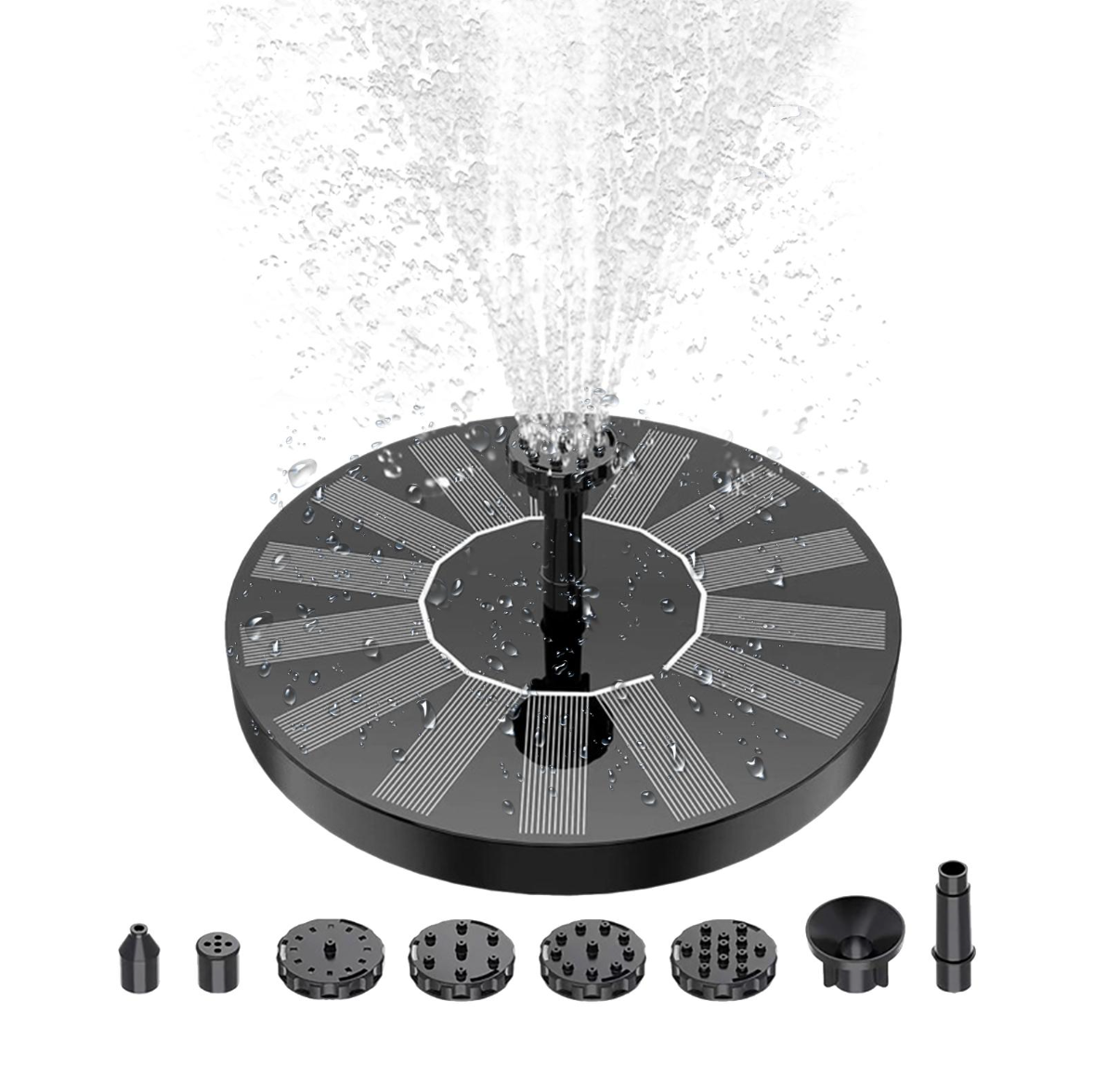 Solar-Powered Floating Fountain Pump for Pond & Garden