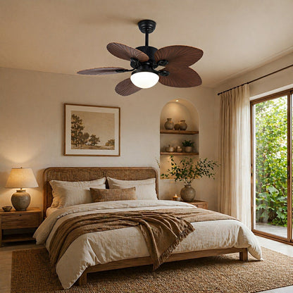 20.47 '' DC Motor Variable Frequency 5-Leaf Palm Leaf Ceiling Fan