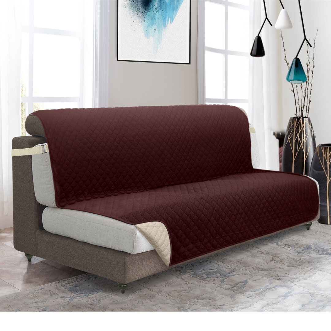 Couch Cover Furniture Protector With Side Pockets And Back Straps Reversible Colors Fall 2025 Pet Friendly