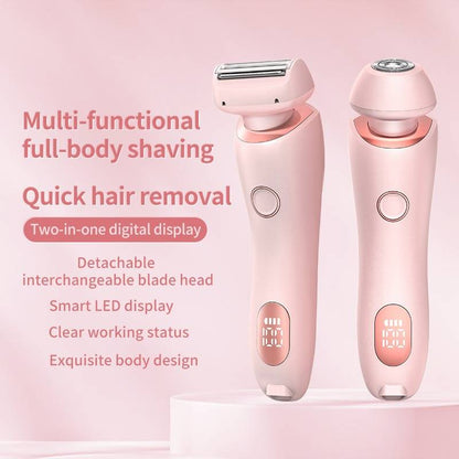 Electric Shaver 3D Floating Blade Dual-Head Waterproof Wet Dry Use Gentle Painless Hair Removal Fall 2025 Self-Care Gift