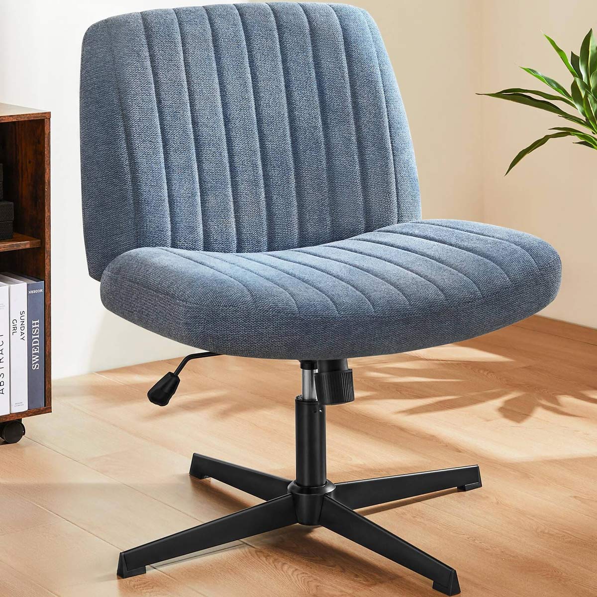 26 inches 360 Swivel Ergonomic Cross - Legged Chair, Home Office Chair - Flare Shack