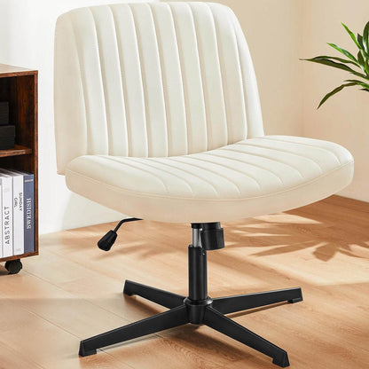 26 inches 360 Swivel Ergonomic Cross - Legged Chair, Home Office Chair - Flare Shack