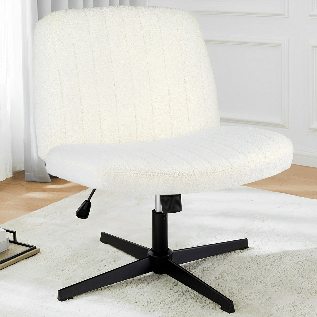 26 inches 360 Swivel Ergonomic Cross - Legged Chair, Home Office Chair - Flare Shack