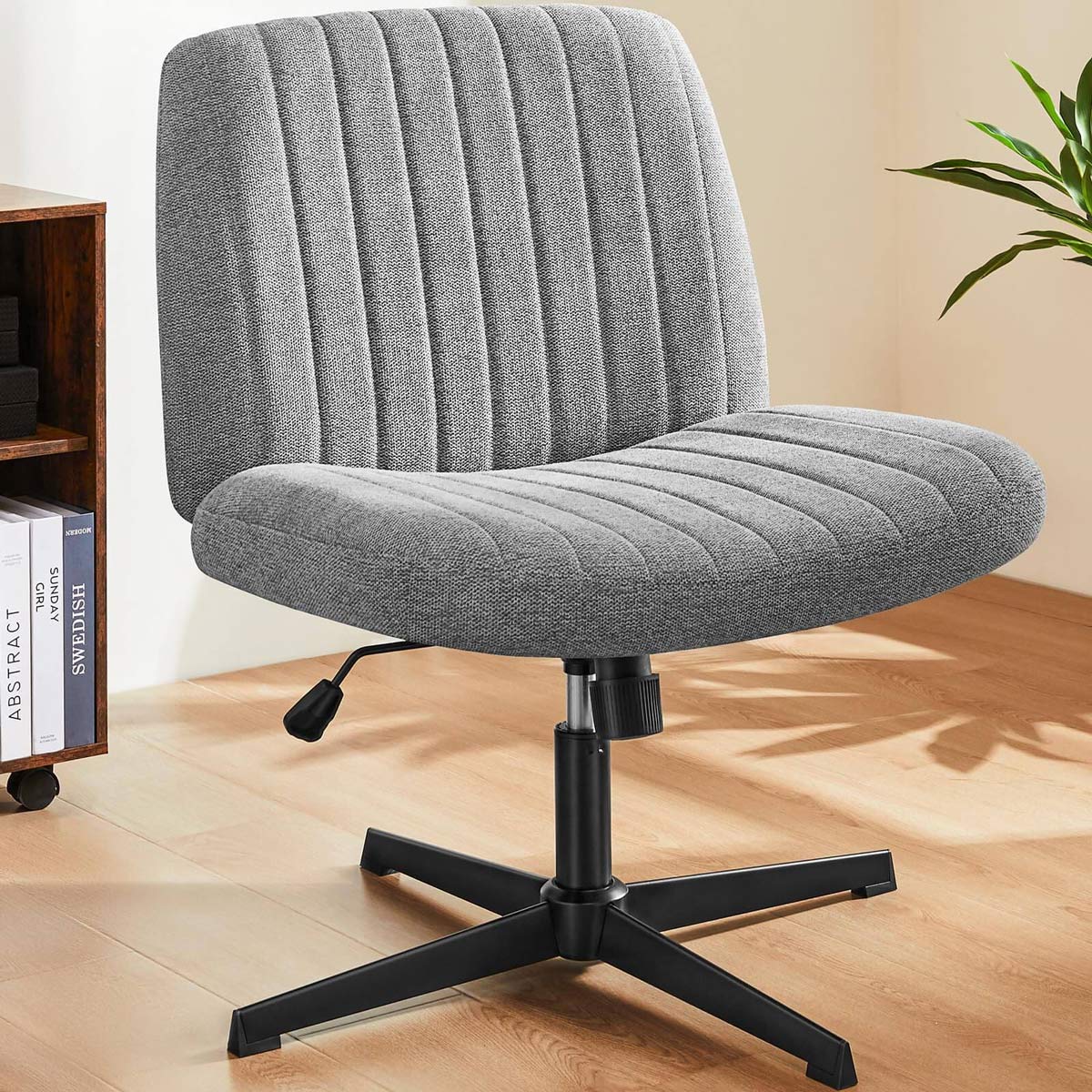 26 inches 360 Swivel Ergonomic Cross - Legged Chair, Home Office Chair - Flare Shack