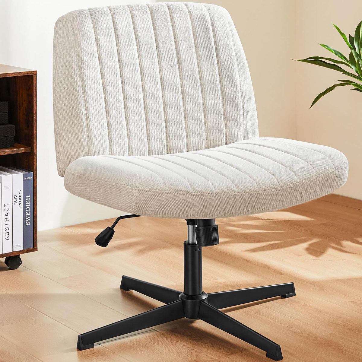 26 inches 360 Swivel Ergonomic Cross - Legged Chair, Home Office Chair - Flare Shack