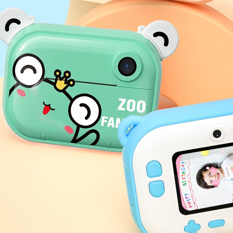 Kid Instant Print Camera - Fun Photography for Kids, Lightweight, Easy to Use, Black & White Prints