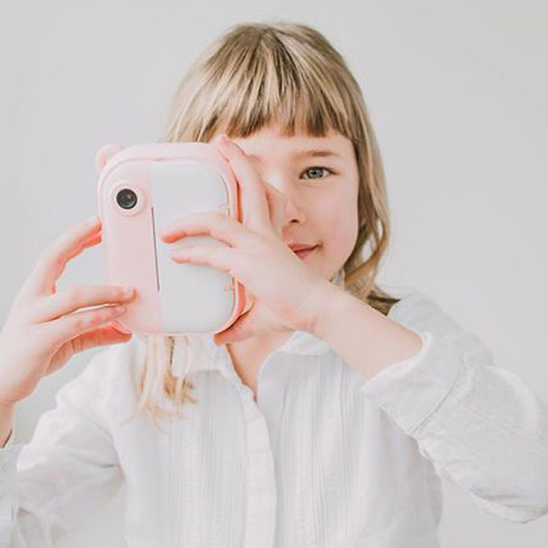 Kid Instant Print Camera - Fun Photography for Kids, Lightweight, Easy to Use, Black & White Prints