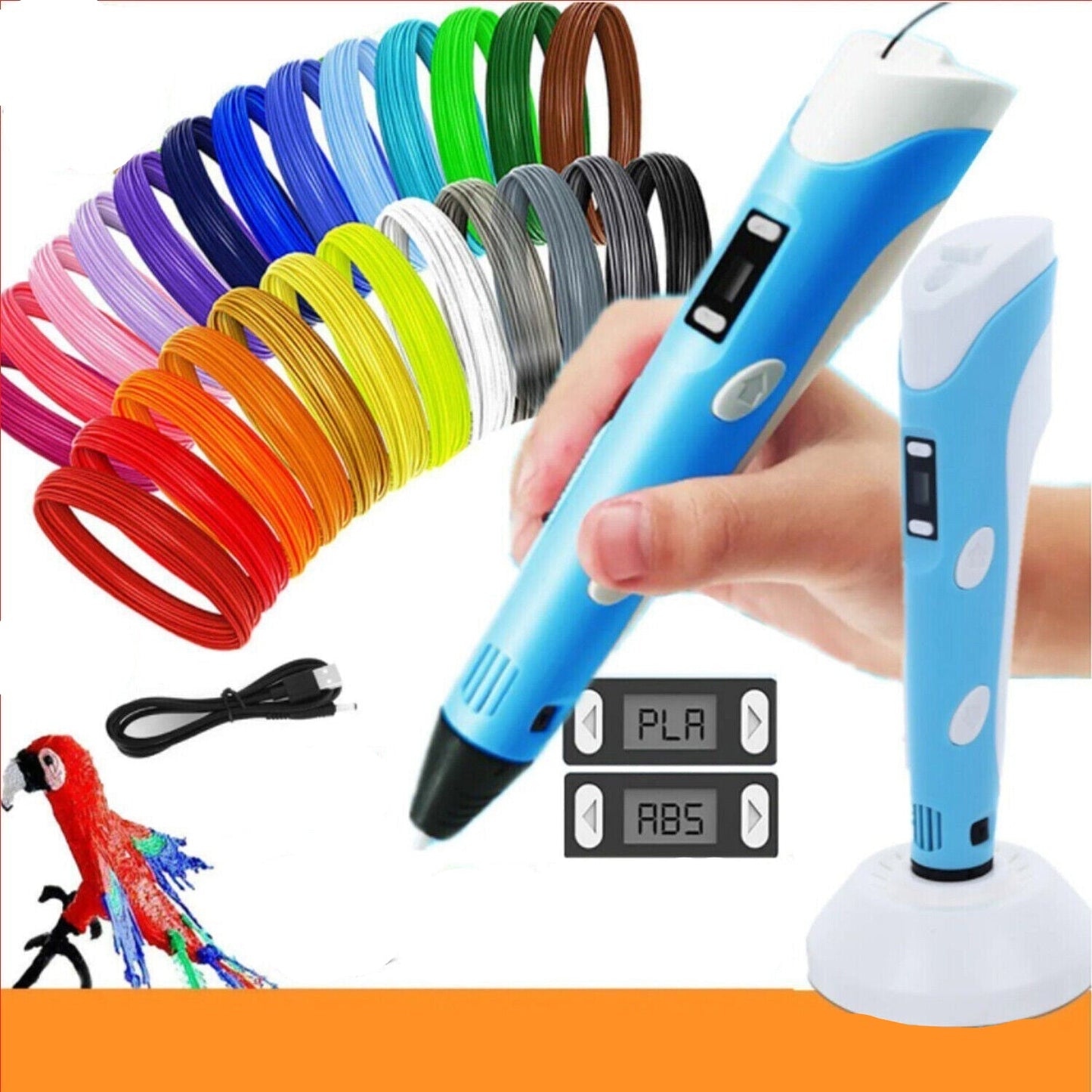 3D Printing Pen For Kids Creative Art Tool Safe No Heat Design Non Toxic Filament Back To School 2025 Gift