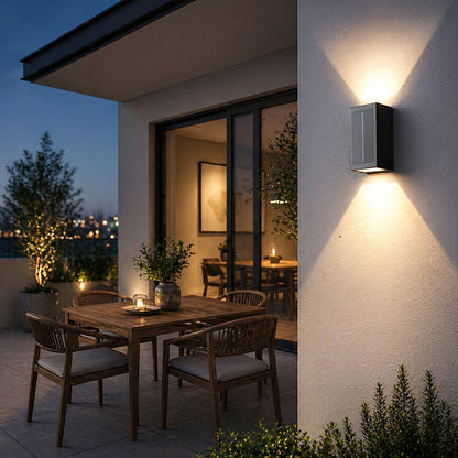 Two Light Effect Optional Waterproof LED Wall Light Sector