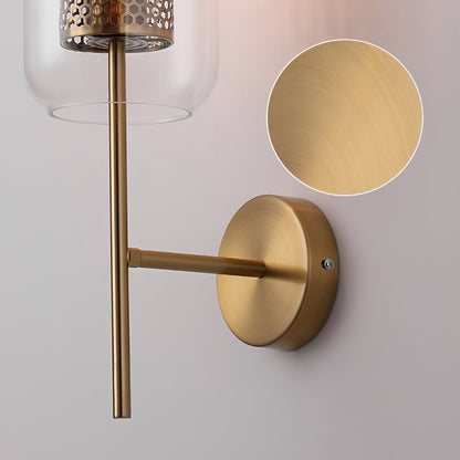 Dimmable Vintage Industrial Cylinder Glass LED Wall Sconces
