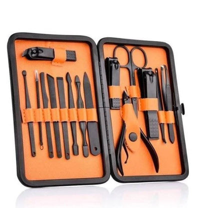Manicure Set Stainless Steel Professional Nail Kit With Travel Case Holiday Gift 2025