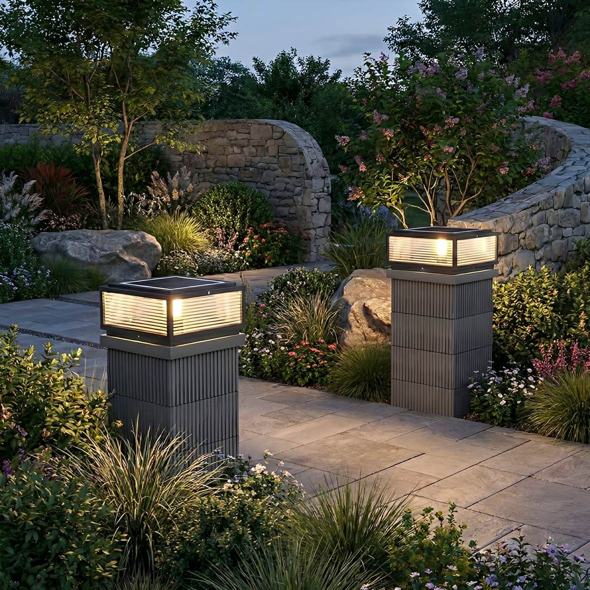 Waterproof Modern Square Outdoor Post Lights Fence Pillar Light - Flare Shack