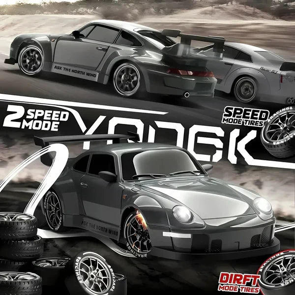 RC Car 4WD LED Lights Retro Drift Master Style High Traction Night Racing Fall 2025 Gift Idea