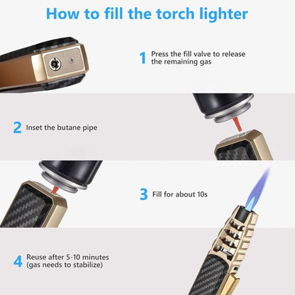 Windproof Torch Lighter Culinary Torch Fall 2025 Gift