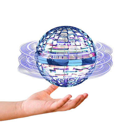 LED Flying Magic Orb Drone Toy - 360° Rotating UFO Ball for Kids, Safe & Rechargeable Fun