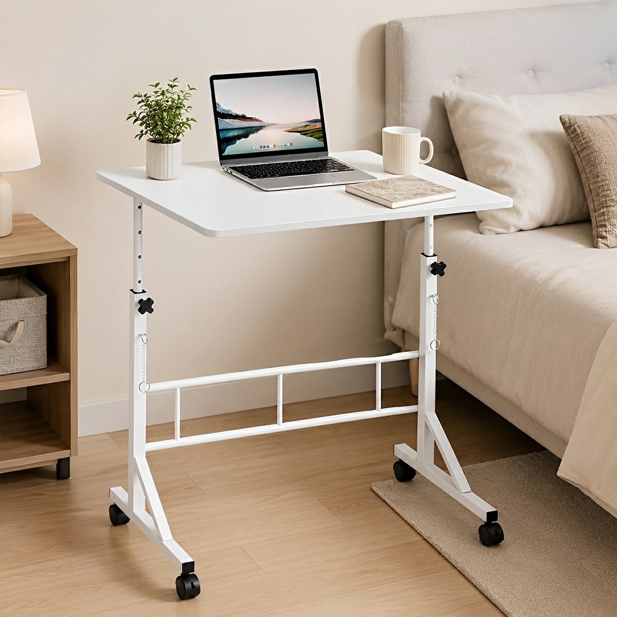 31.5" Adjustable Mobile Rolling Ergonomic Office Desk - Flare Shack
