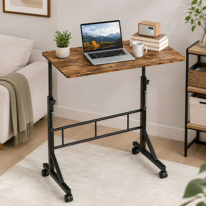 31.5" Adjustable Mobile Rolling Ergonomic Office Desk - Flare Shack