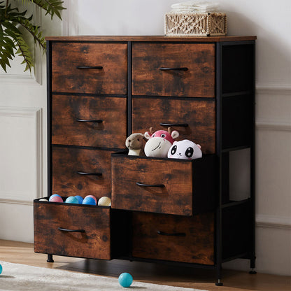 Large Capacity 5-10 Drawer Fabric Storage Cabinet Organizer