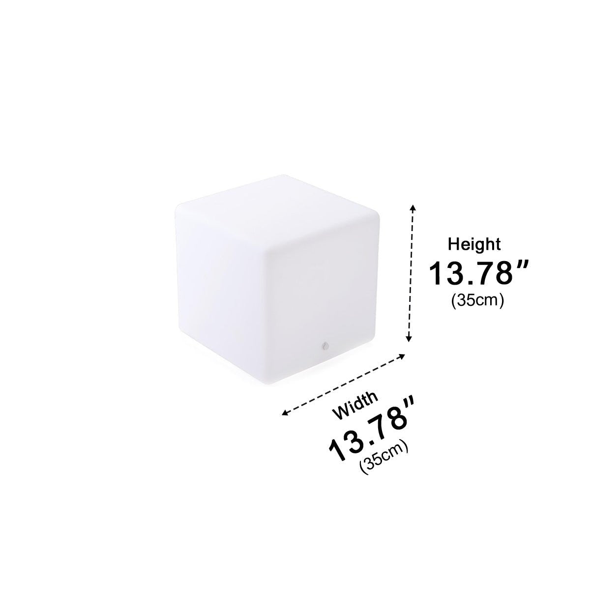 360 ° Modern Minimalist Cube Outdoor Floor Lamp