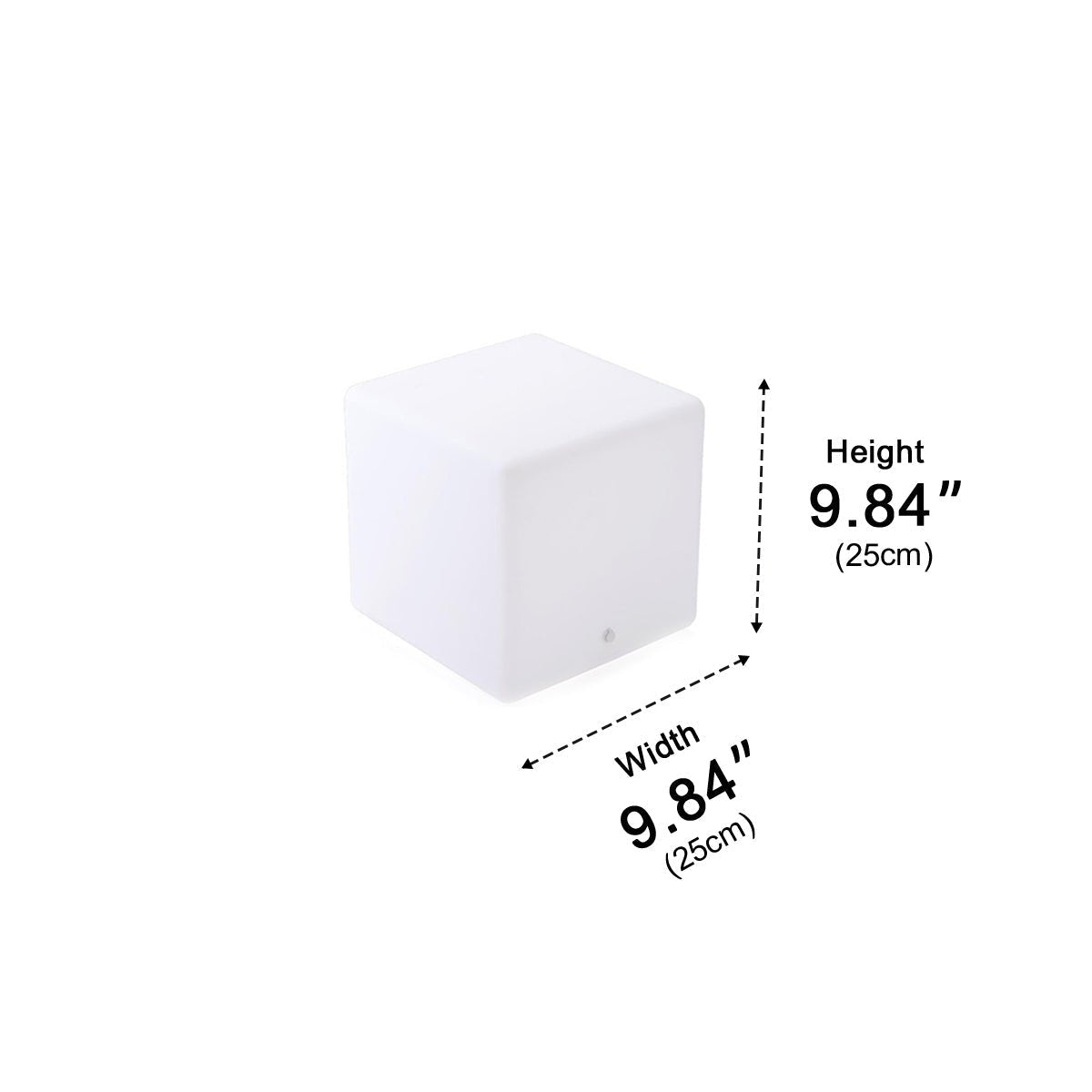 360 ° Modern Minimalist Cube Outdoor Floor Lamp