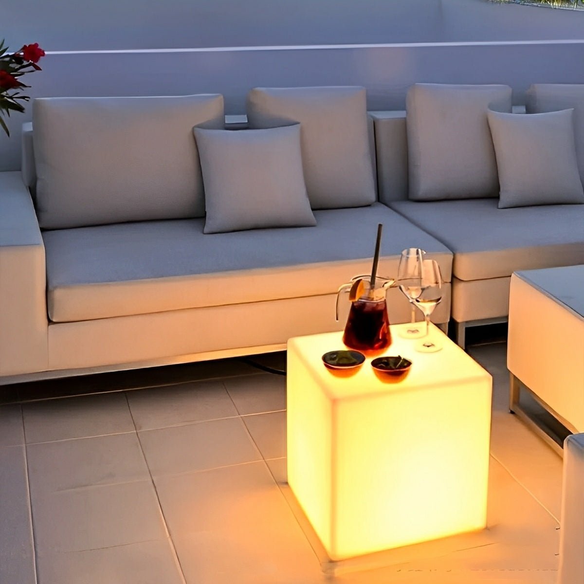 360 ° Modern Minimalist Cube Outdoor Floor Lamp - Flare Shack
