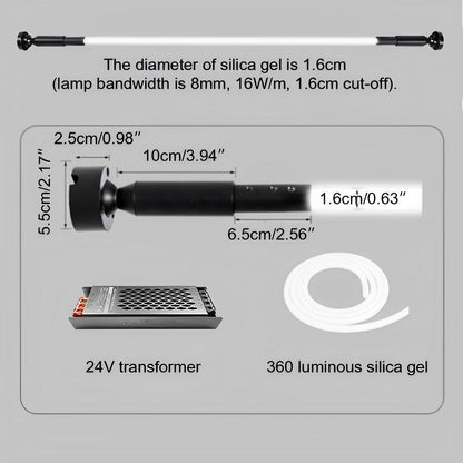 360° Modern Minimalist Rotatable LED Strip Lights Linear Light