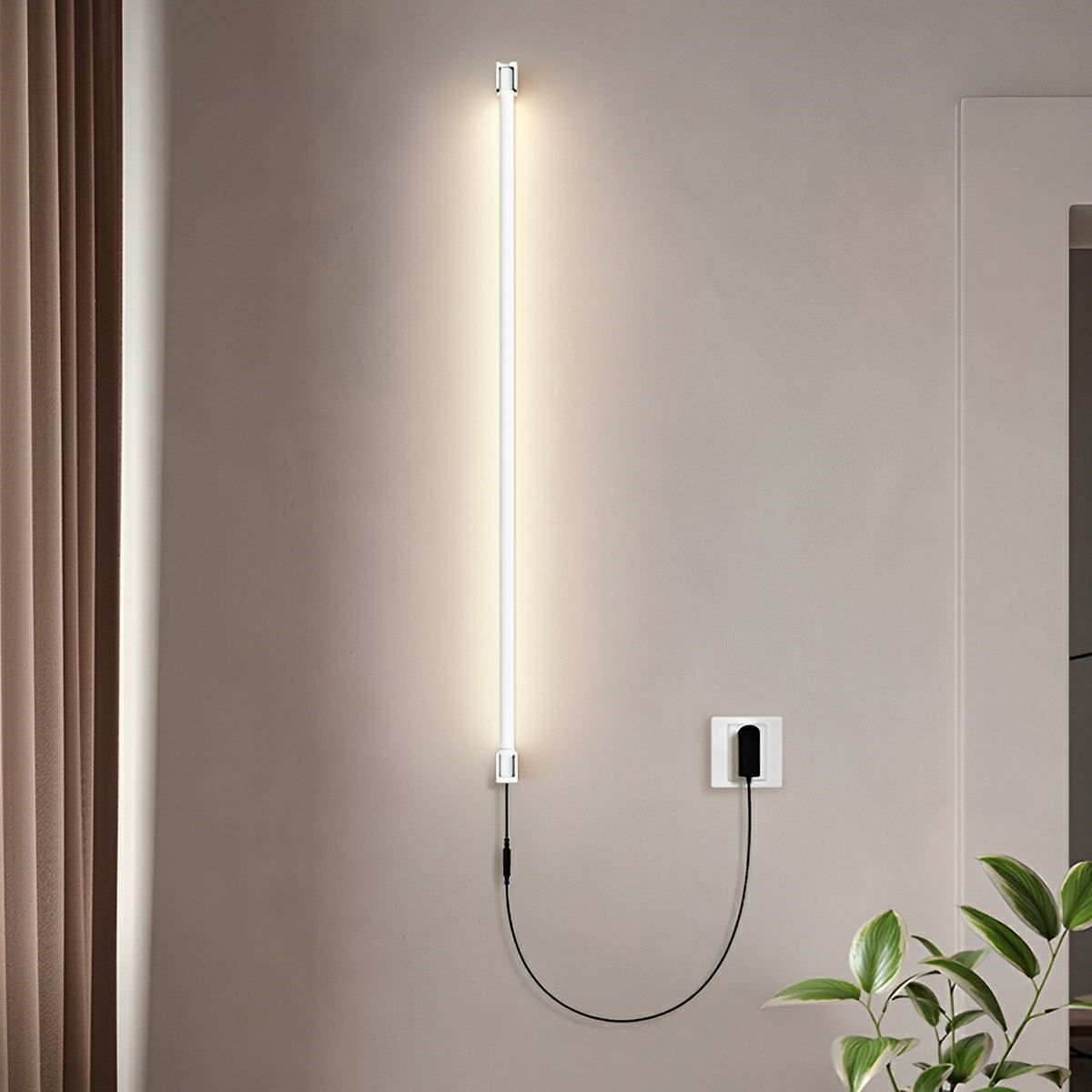 360° Rotatable Modern Minimalist Plug - in LED Long Strip Lights Wall Light - Flare Shack