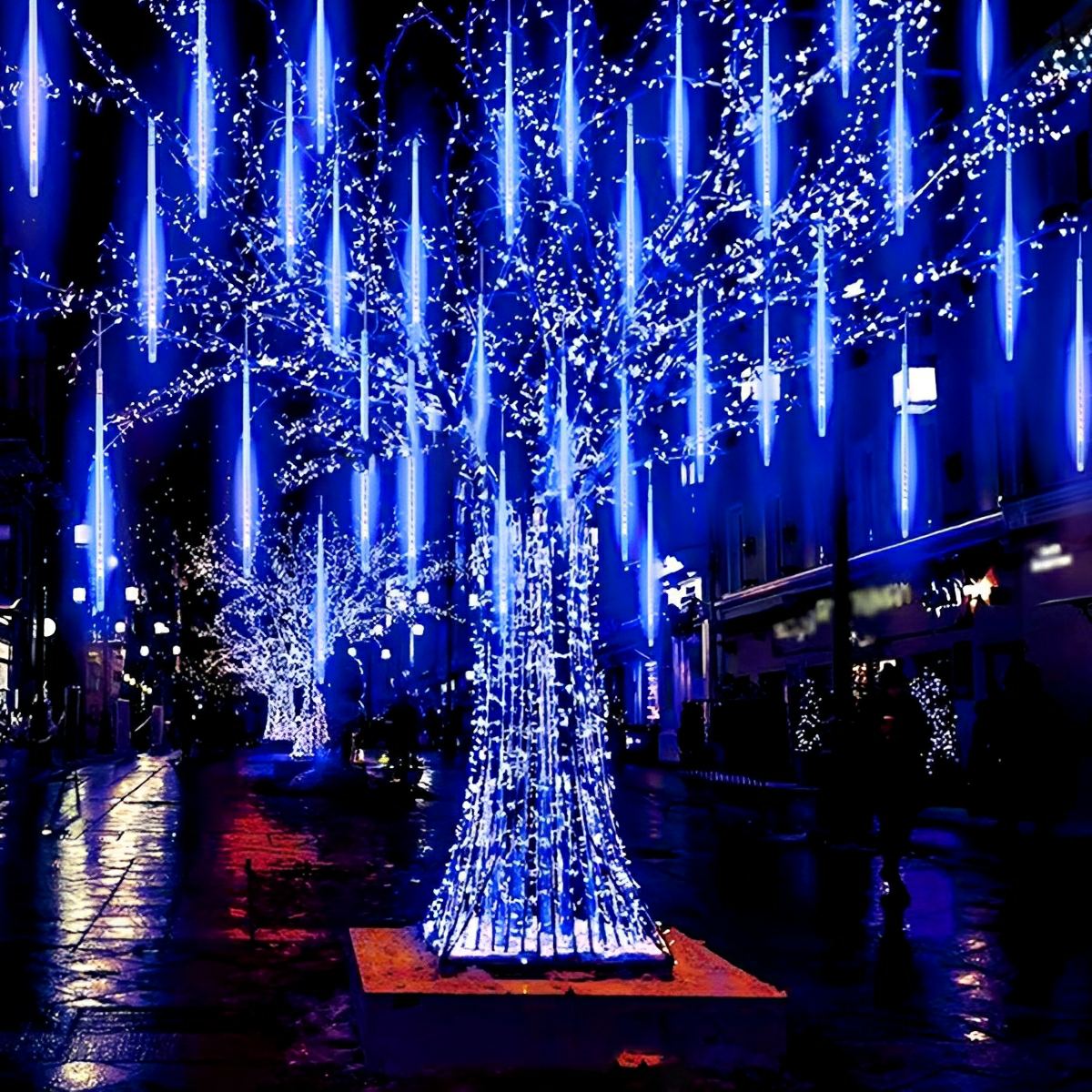 360° Solar Waterproof Meteor Showers Dynamic Landscape Tree String Light Decor - Flare Shack