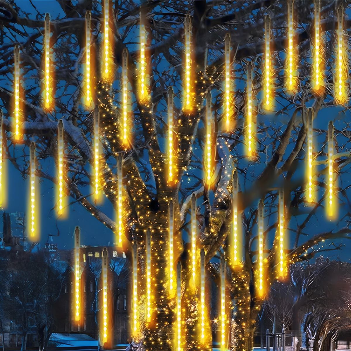 360° Waterproof Meteor Showers Dynamic Landscape Tree String Light Decor