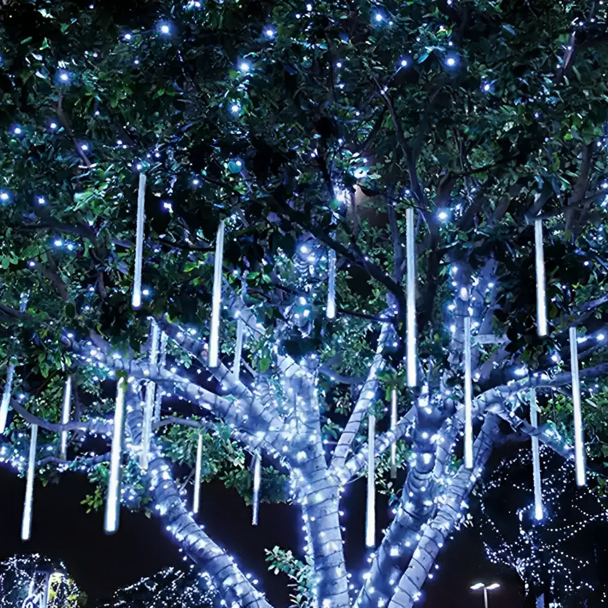 360° Solar Waterproof Meteor Showers Dynamic Landscape Tree String Light Decor - Flare Shack