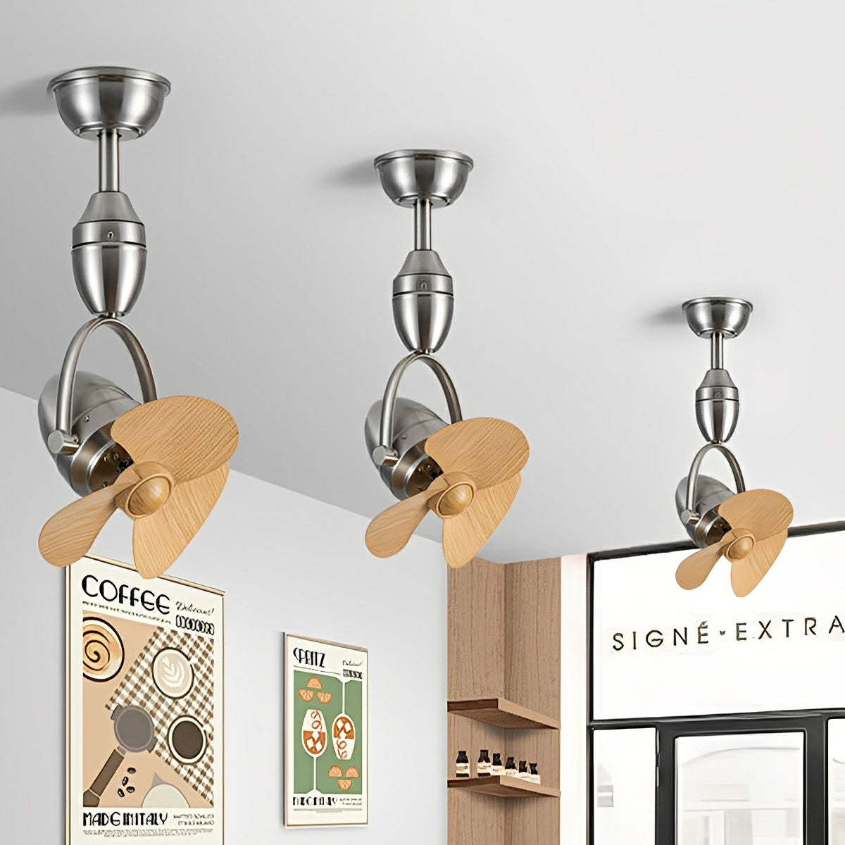 Modern Oscillating Ceiling Fan 3 Blade
