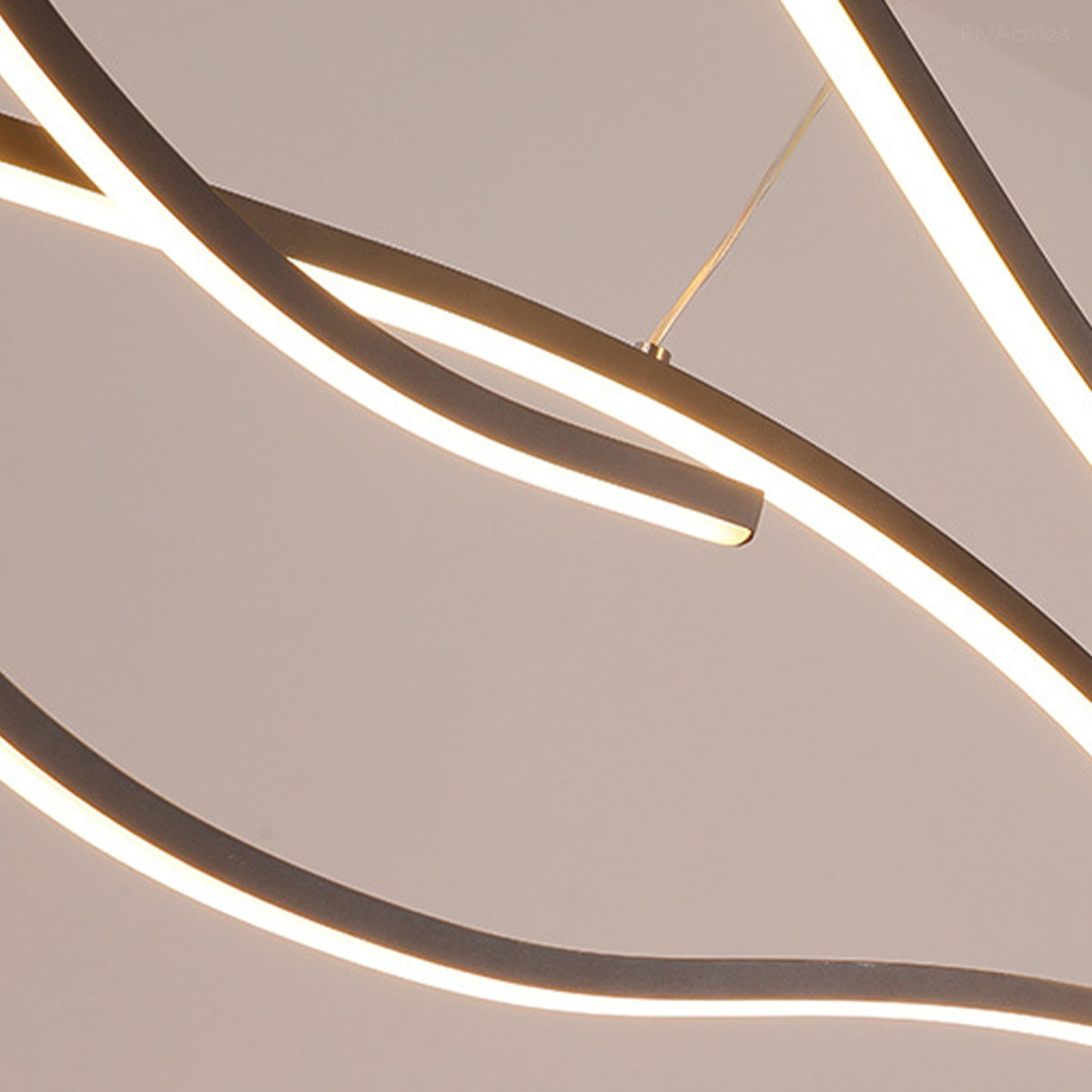 Modern Wave LED Linear Pendant Light