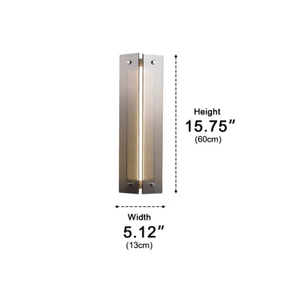 Modern Vertical Glass LED Wall Sconce