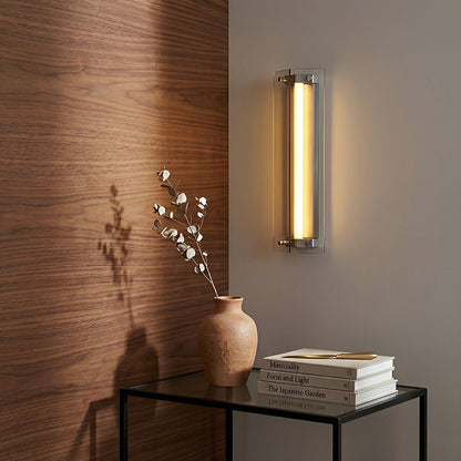 Modern Vertical Glass LED Wall Sconce