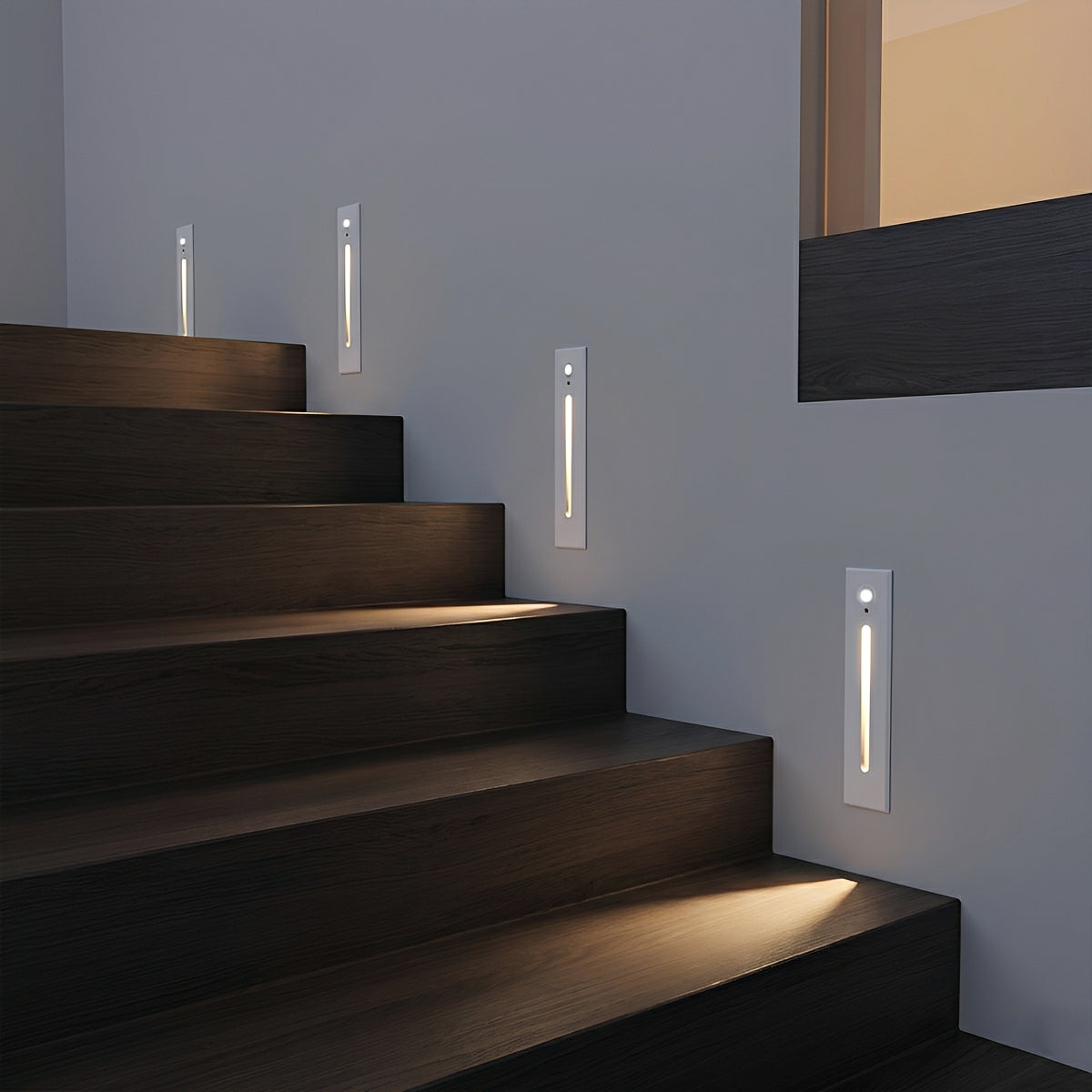 Modern Waterproof White Rectangle LED Waterproof Recessed Stair Lights Step Lights