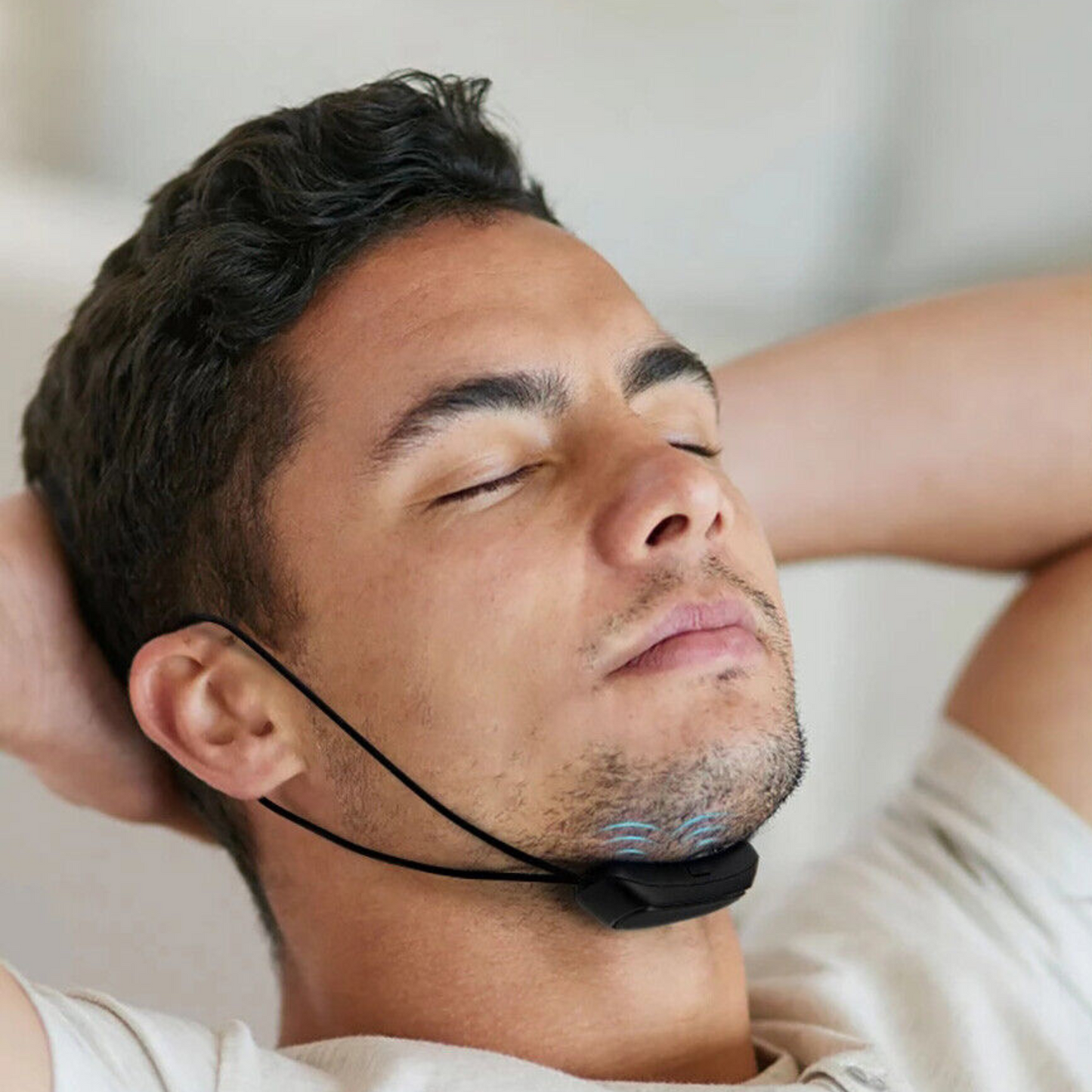 Anti Snoring Chin Strap Sleep Aid - TENS Jaw Stimulation, Adjustable Comfort, Fall 2025 Gift