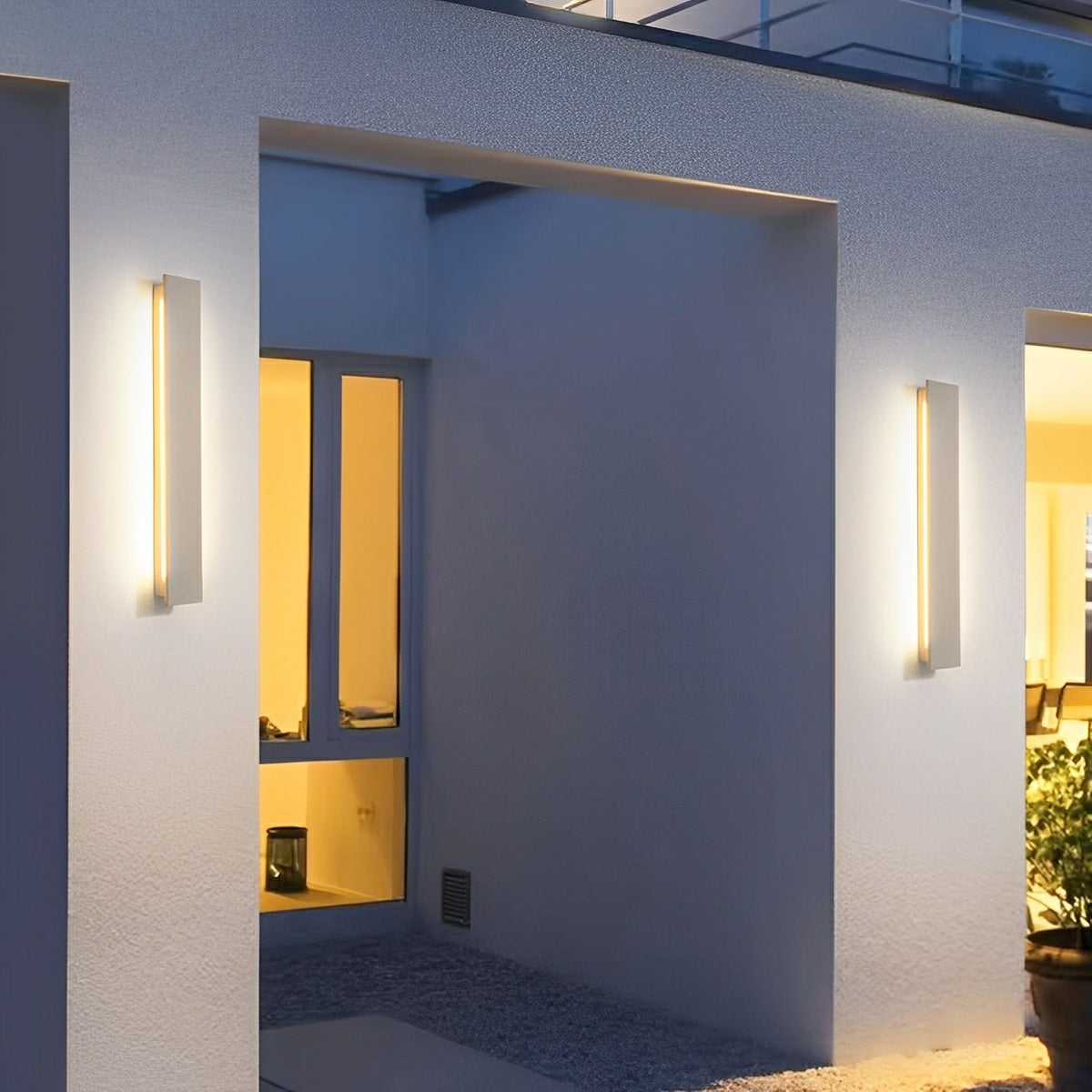 Modern Minimalist Waterproof Outdoor Concrete LED Porch Lights
