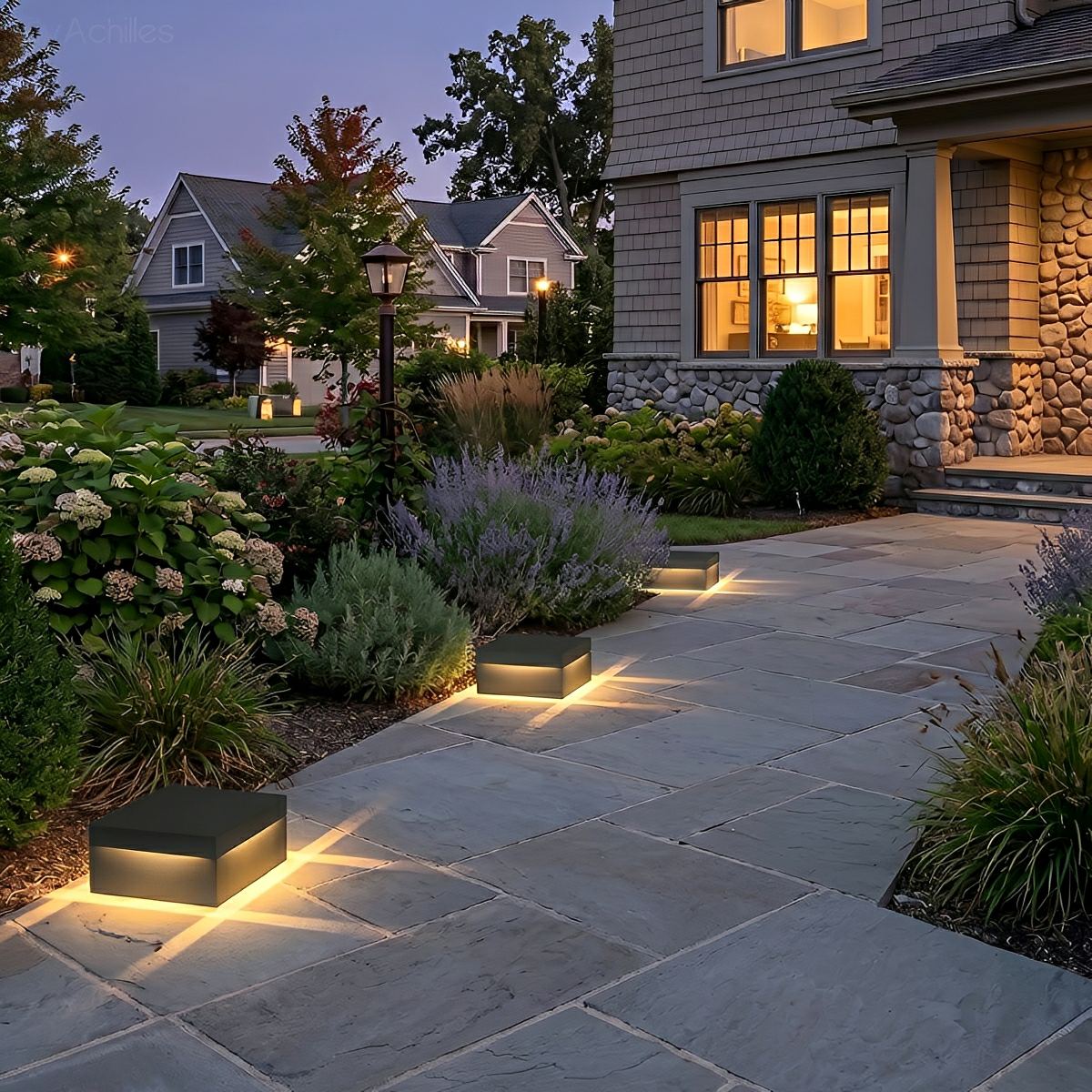 Square Waterproof LED Stainless Steel Fence Outdoor Post Cap Lights