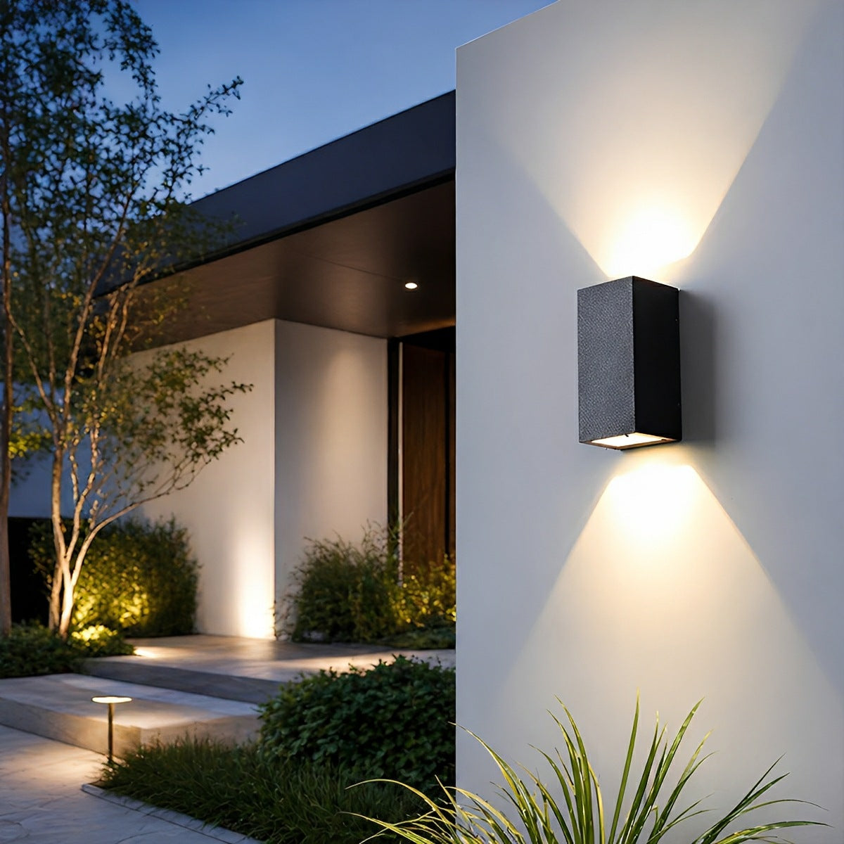 Two Light Effect Optional Waterproof LED Wall Light Sector
