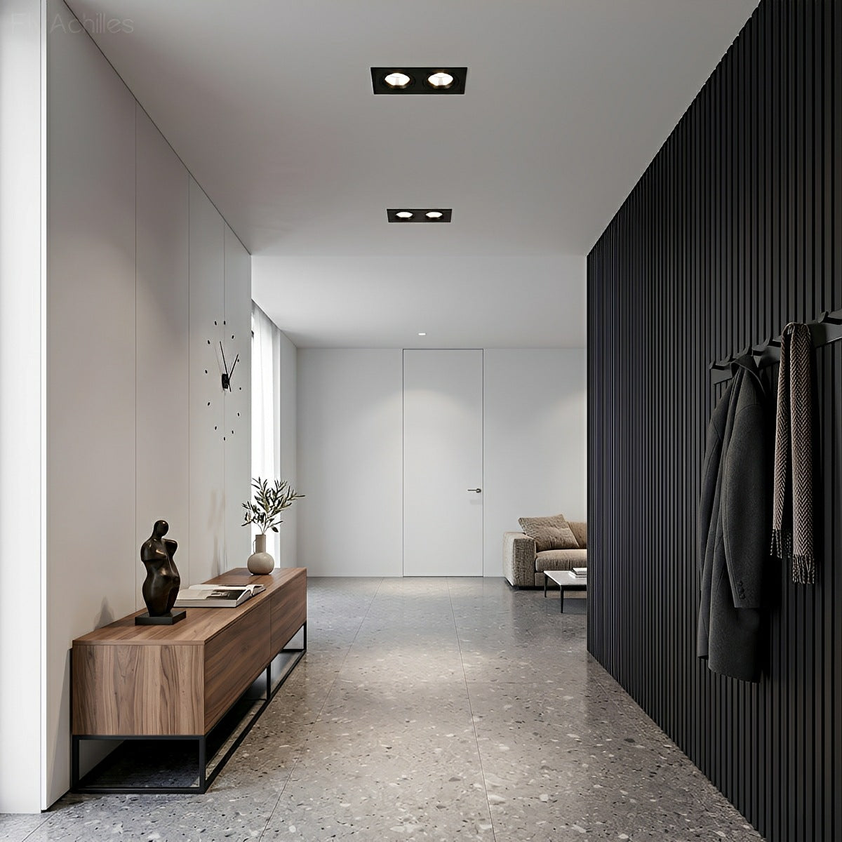 Dimmable Modern Minimalist 2-Lights Ceiling Downlight Recessed LED Spotlight